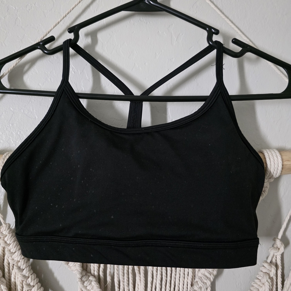 Black Strappy Camisole with Scoop Neckline